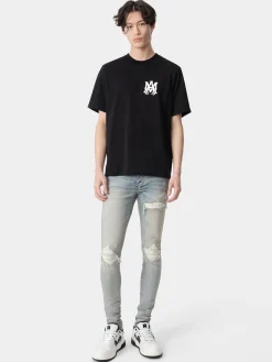 AMIRI Tees<MA CORE LOGO TEE BLACK