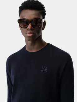 AMIRI Knitwear<MA CREW NAVY