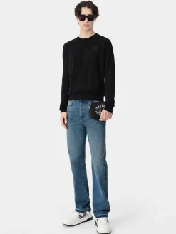 AMIRI Knitwear<MA CREW BLACK