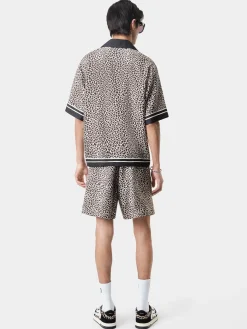 AMIRI Shorts & Sweatpants<MA LEOPARD SHORT Black Birch