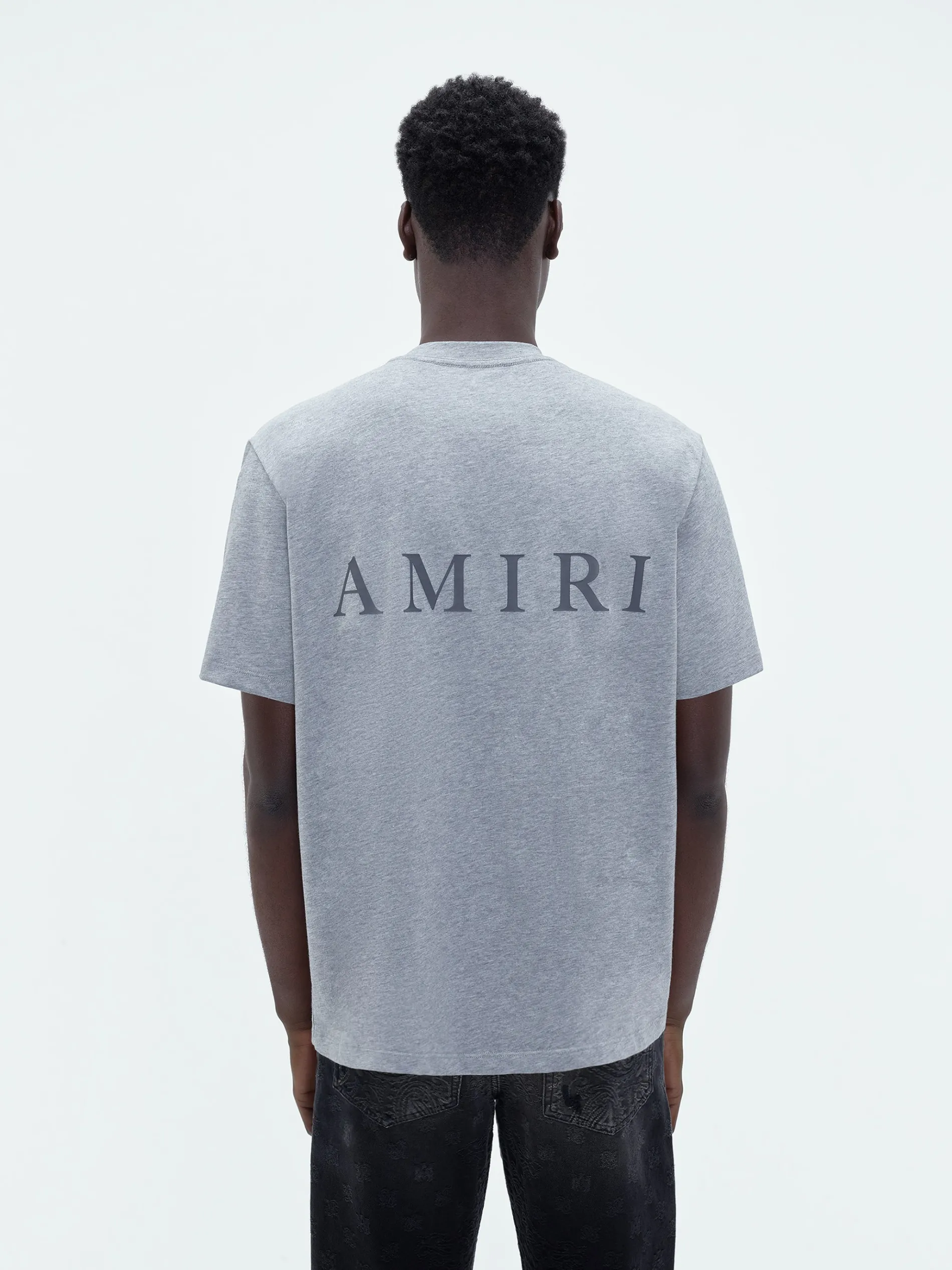 AMIRI Tees<MA LOGO TEE HEATHER GREY