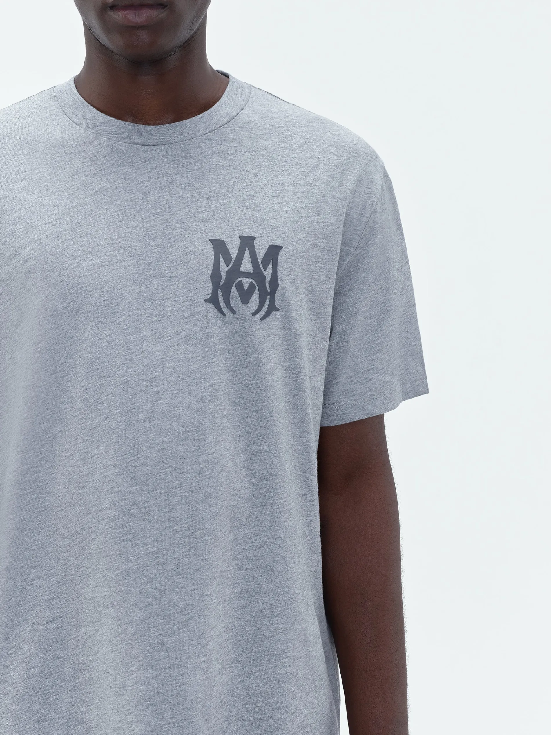 AMIRI Tees<MA LOGO TEE HEATHER GREY
