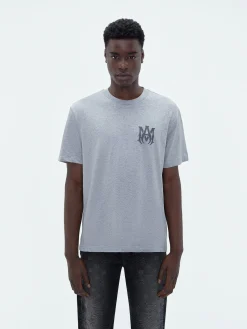 AMIRI Tees<MA LOGO TEE HEATHER GREY