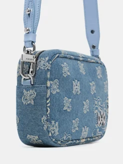 AMIRI Crossbody|Bags<MA PAISLEY JACQUARD CAMERA CASE Antique Indigo