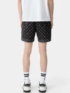 AMIRI Swimwear<MA PAISLEY SWIM TRUNK BLACK