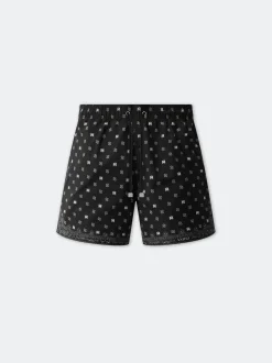 AMIRI Swimwear<MA PAISLEY SWIM TRUNK BLACK