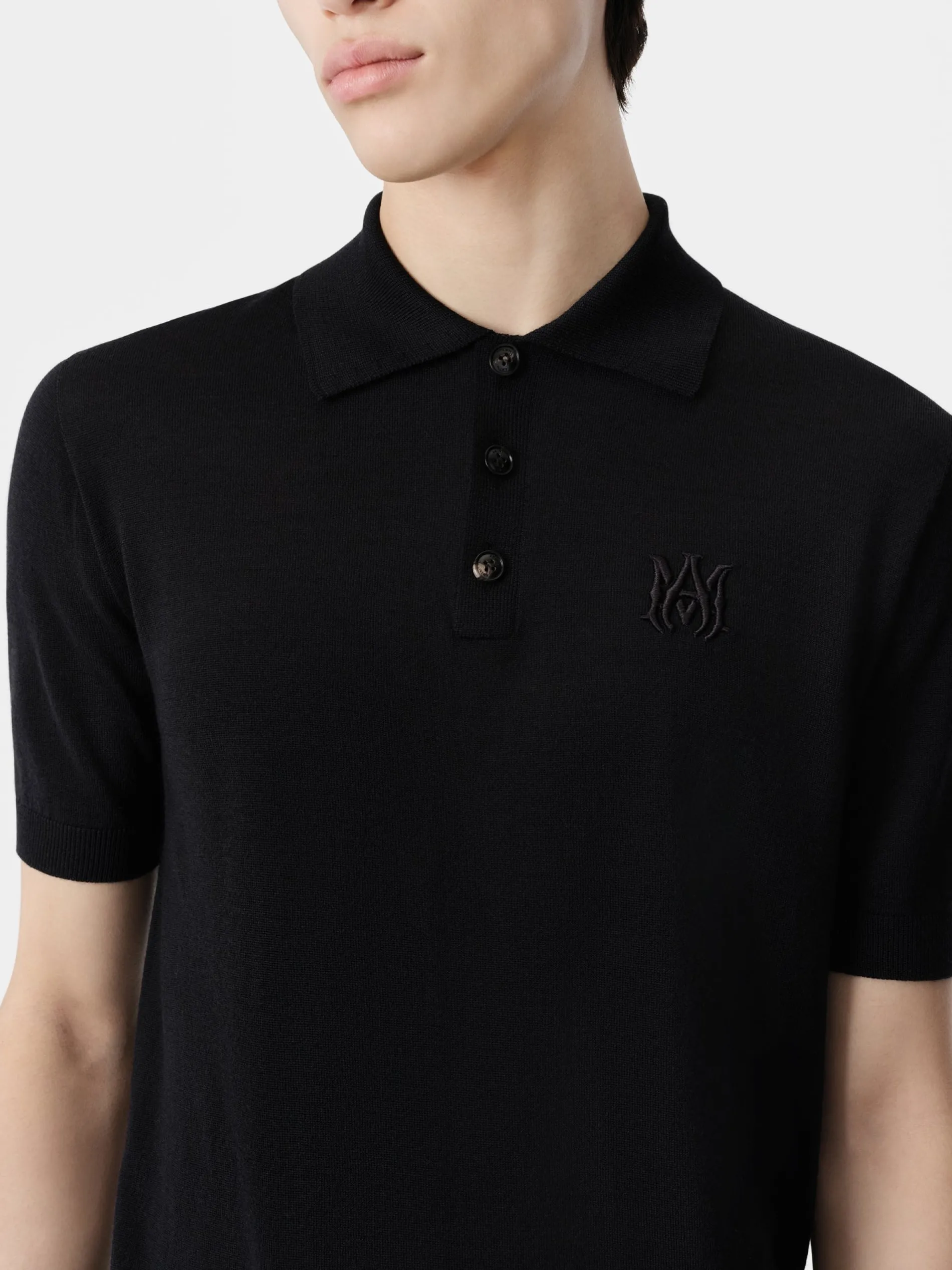 AMIRI Knitwear<MA POLO BLACK