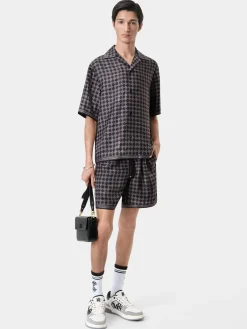 AMIRI Shirts<MA QUAD BOWLING SHIRT BLACK