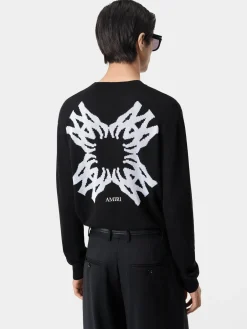 AMIRI Knitwear<MA QUAD CREWNECK BLACK