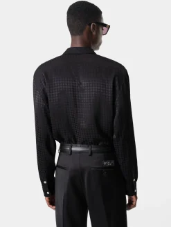 AMIRI Shirts<MA QUAD LONG SLEEVE SHIRT BLACK