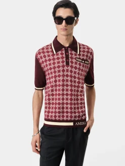 AMIRI Knitwear|Shirts<MA QUAD POLO Red