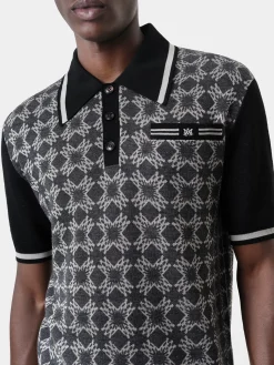 AMIRI Knitwear|Shirts<MA QUAD POLO Dark Grey