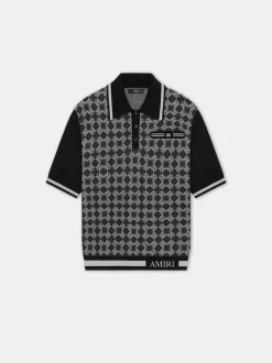 AMIRI Knitwear|Shirts<MA QUAD POLO Dark Grey