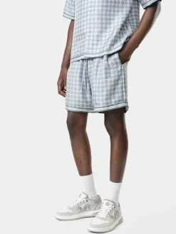 AMIRI Shorts & Sweatpants<MA QUAD SHORT DUSTY BLUE
