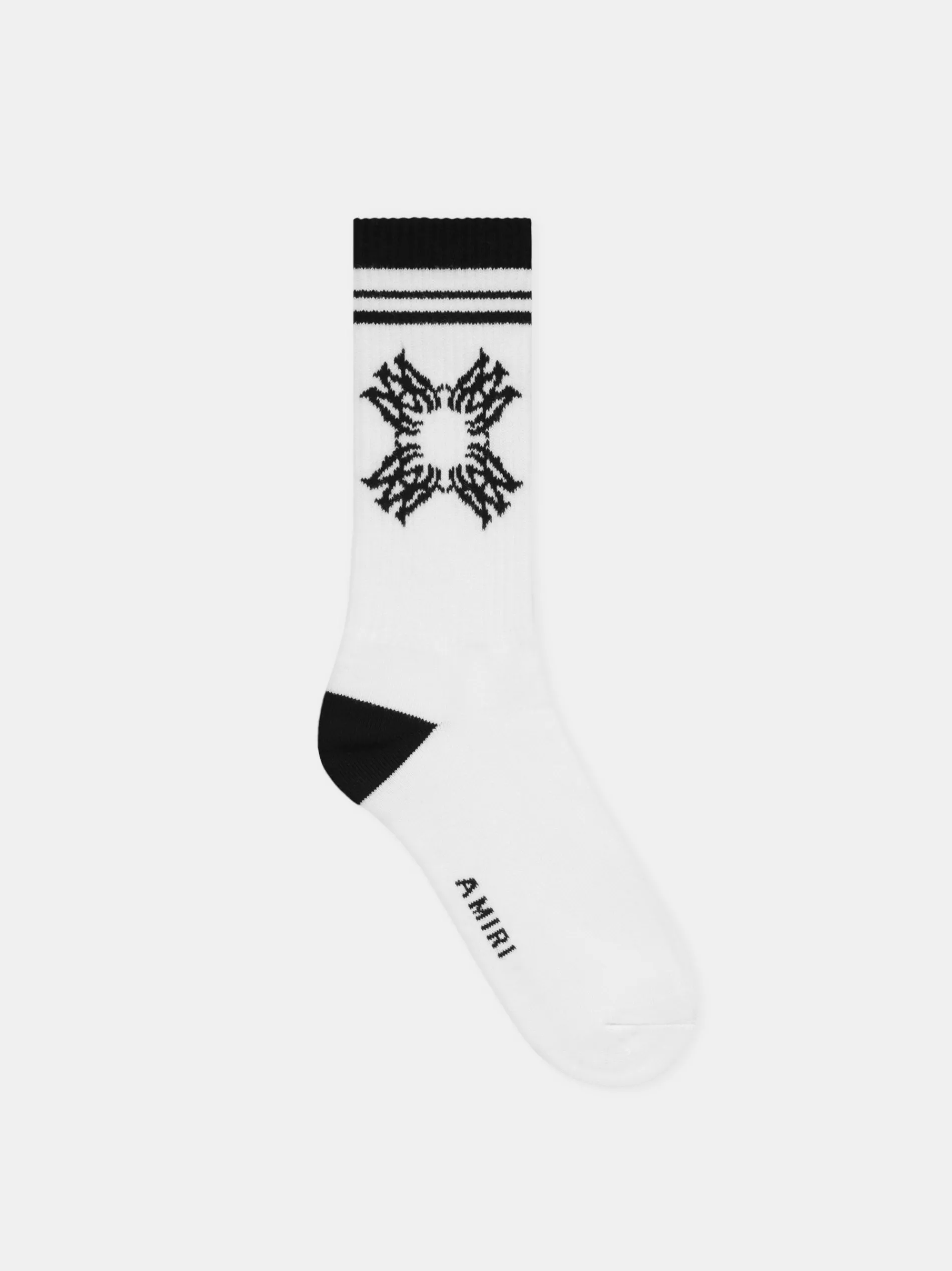 AMIRI Socks|Socks<MA QUAD SOCK White Black