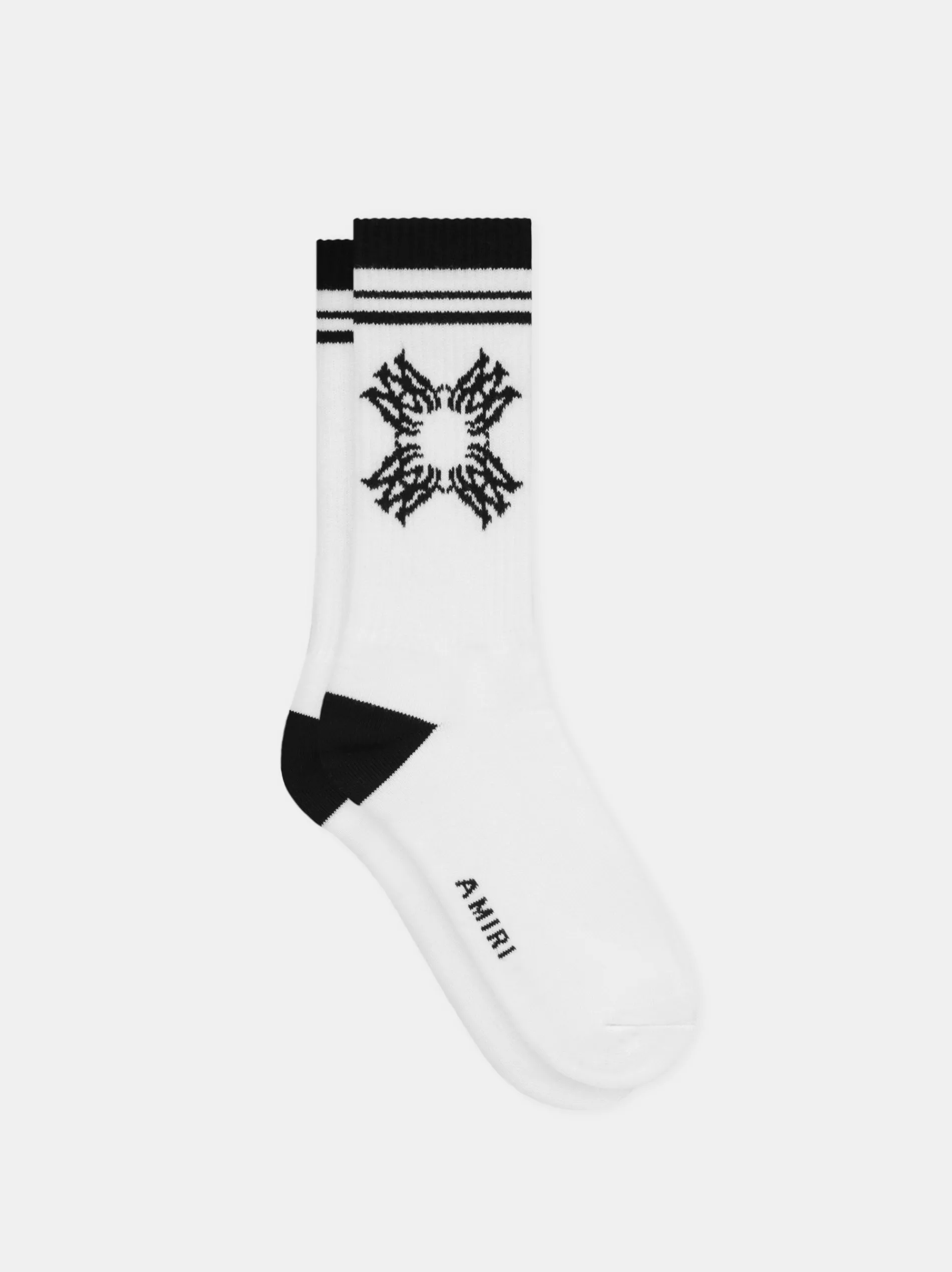 AMIRI Socks|Socks<MA QUAD SOCK White Black