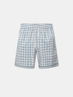 AMIRI Shorts & Sweatpants|Swimwear<MA QUAD SWIM TRUNK DUSTY BLUE