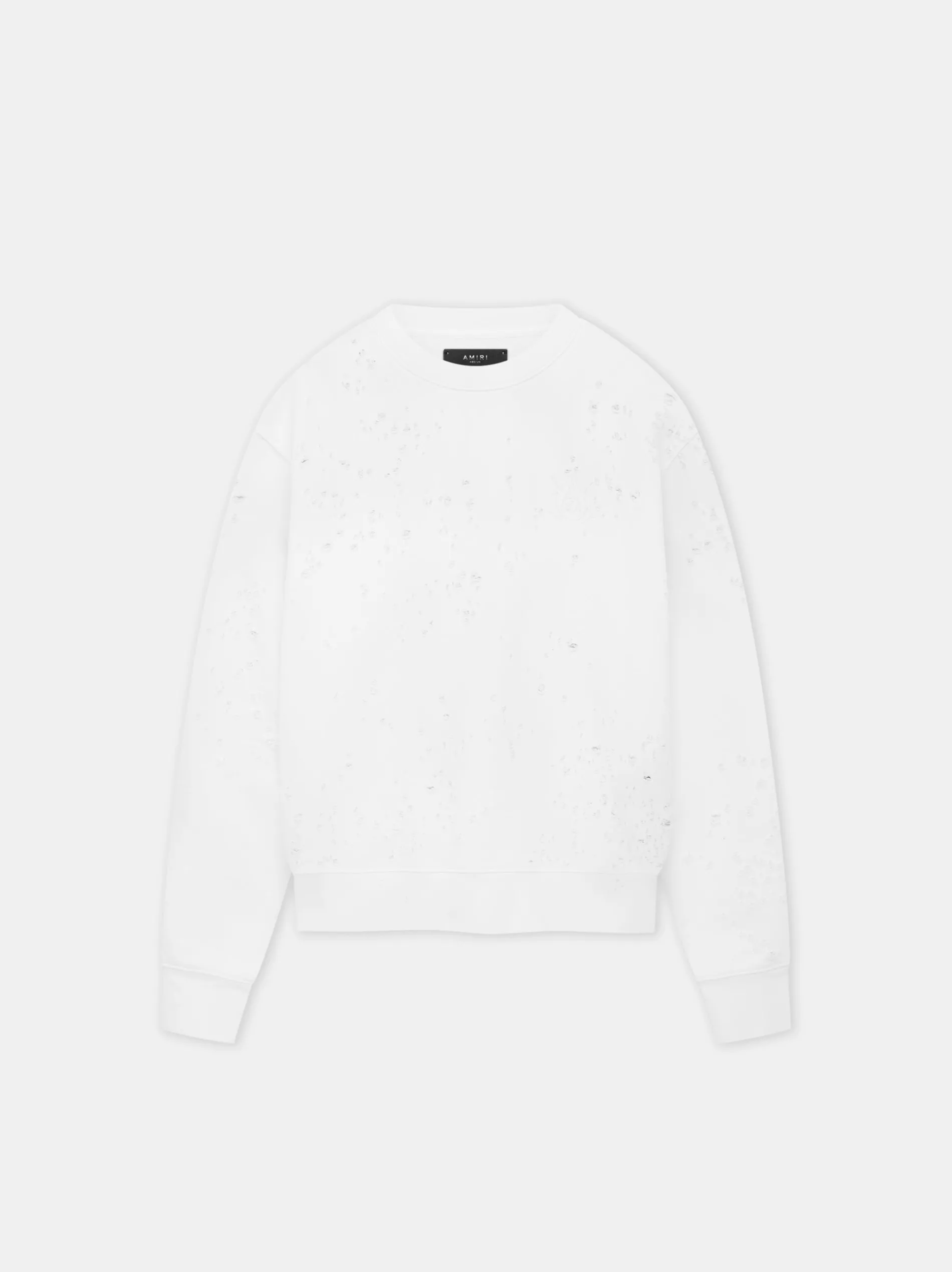 AMIRI Sweatshirts<MA SHOTGUN EMBROIDERED CREW White