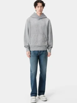 AMIRI Sweatshirts<MA SHOTGUN EMBROIDERED HOODIE Grey