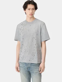 AMIRI Tees<MA SHOTGUN EMBROIDERED TEE Grey