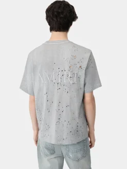 AMIRI Tees<MA SHOTGUN EMBROIDERED TEE Grey