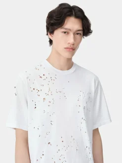 AMIRI Tees<MA SHOTGUN EMBROIDERED TEE White