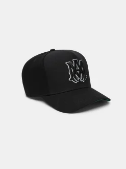 AMIRI Hats|Hats<MA STAGGERED FULL CANVAS HAT Black Black