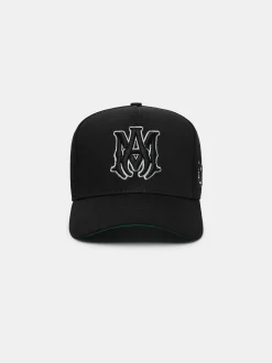 AMIRI Hats|Hats<MA STAGGERED FULL CANVAS HAT Black Black