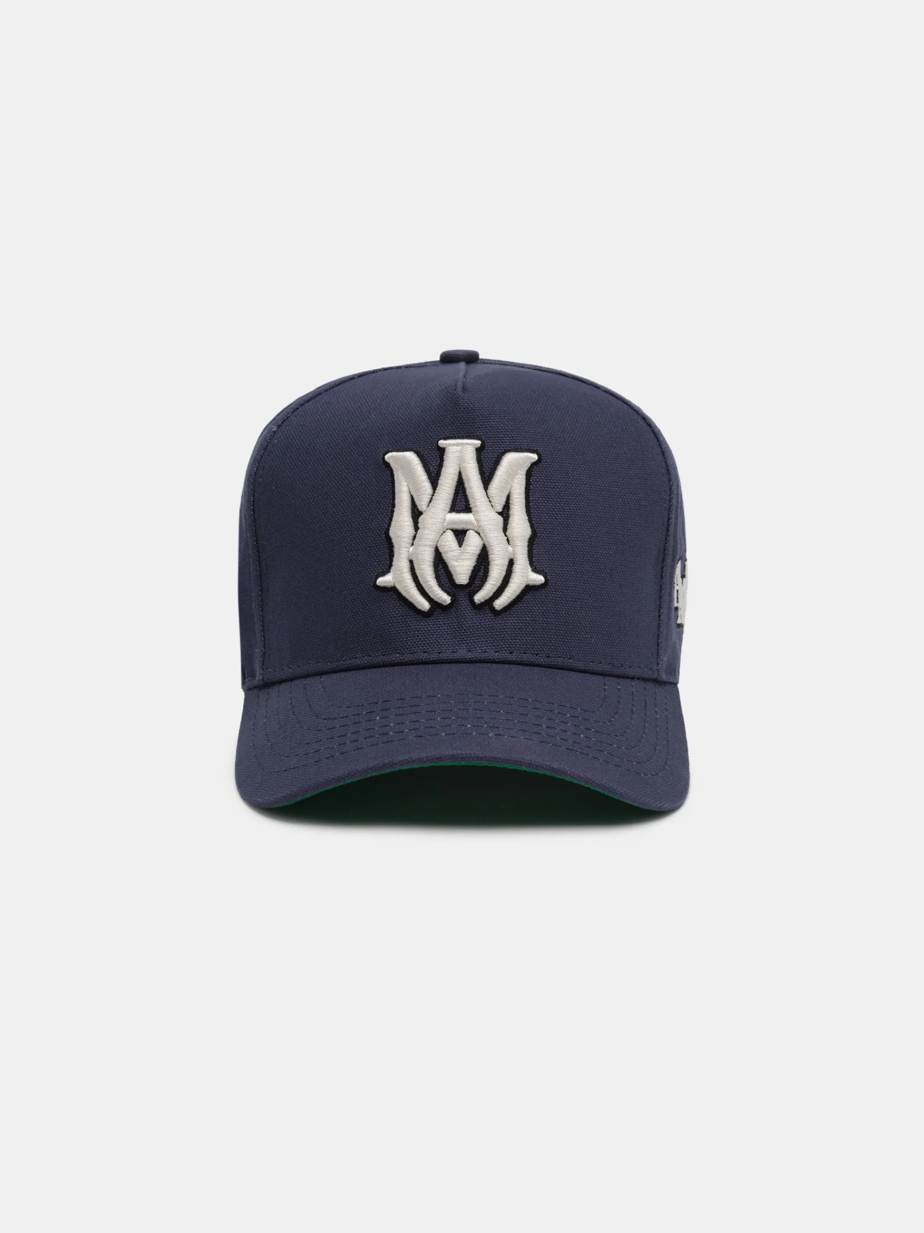 AMIRI Hats|Hats<MA STAGGERED FULL CANVAS HAT Navy Off White