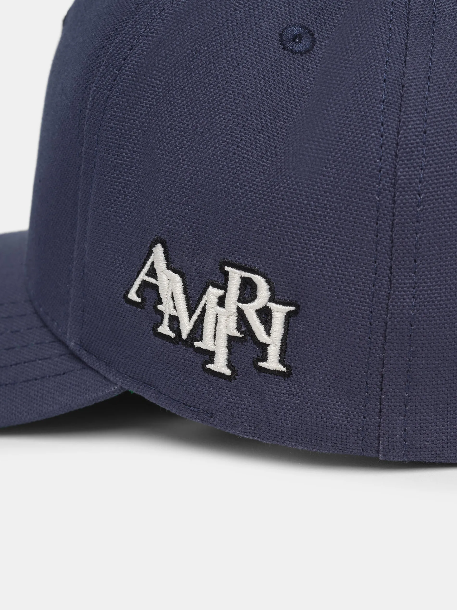 AMIRI Hats|Hats<MA STAGGERED FULL CANVAS HAT Navy Off White