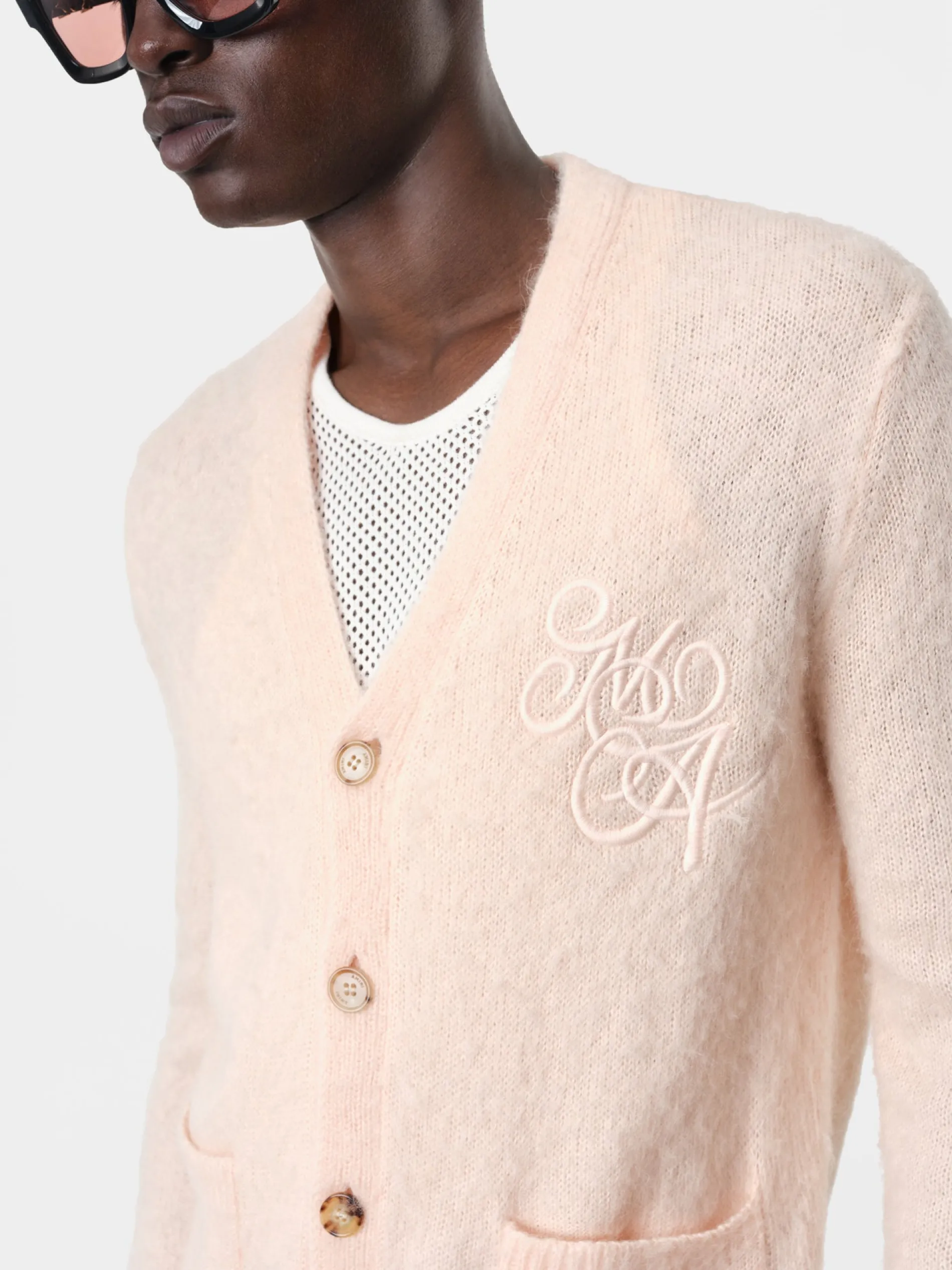AMIRI Knitwear<MA SWIRL CARDIGAN Peach