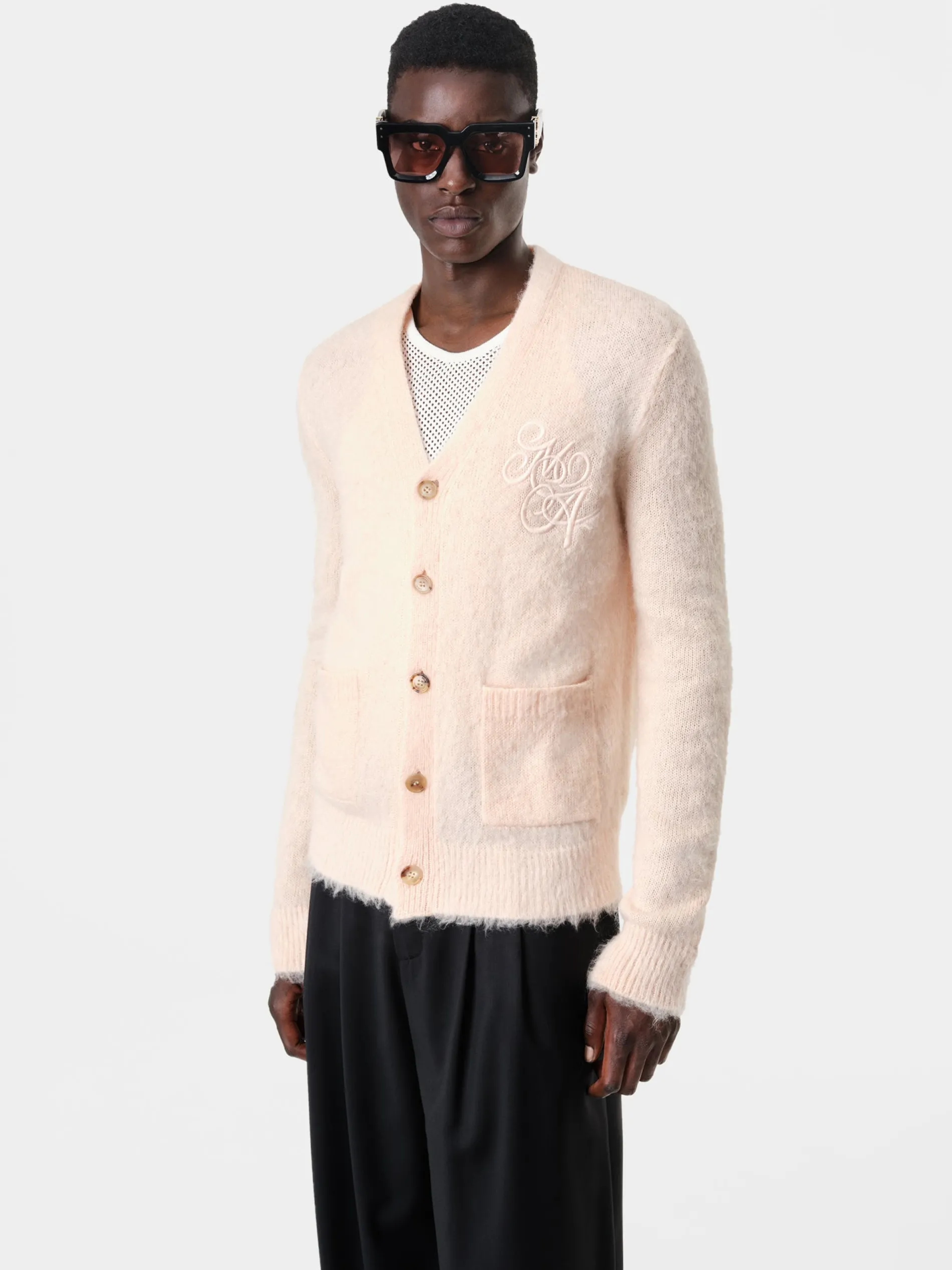 AMIRI Knitwear<MA SWIRL CARDIGAN Peach