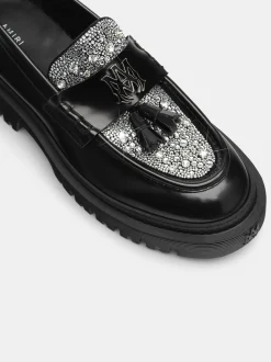 AMIRI Loafers|Loafers<MA TASSLE CRYSTAL JUMBO LOAFER BLACK