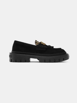 AMIRI Loafers|Loafers<MA TASSLE LEOPARD JUMBO LOAFER BLACK