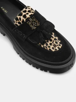 AMIRI Loafers|Loafers<MA TASSLE LEOPARD JUMBO LOAFER BLACK