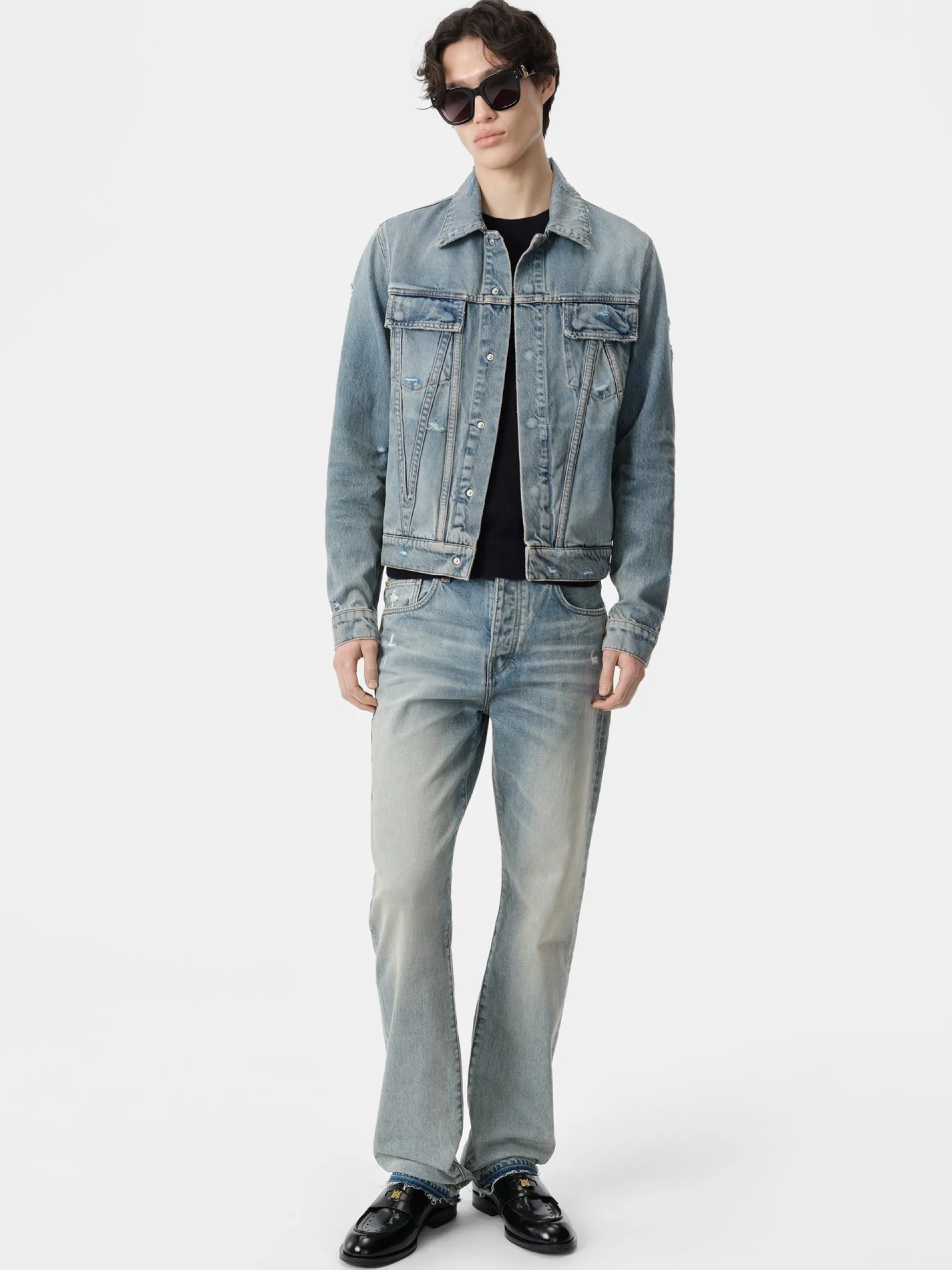 AMIRI Denim<MA TRUCKER JACKET Antique Indigo