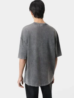 AMIRI Tees<MR. HOLLYWOOD OVERSIZED TEE BLACK