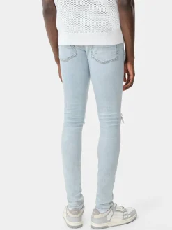 AMIRI Denim<MX1 BANDANA JACQUARD JEAN Sky Indigo