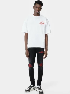 AMIRI Denim<MX1 SUEDE JEAN Vintage Black