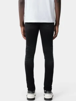 AMIRI Denim<MX1 ULTRASUEDE Vintage Black