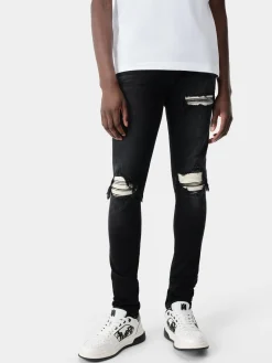 AMIRI Denim<MX1 ULTRASUEDE Vintage Black