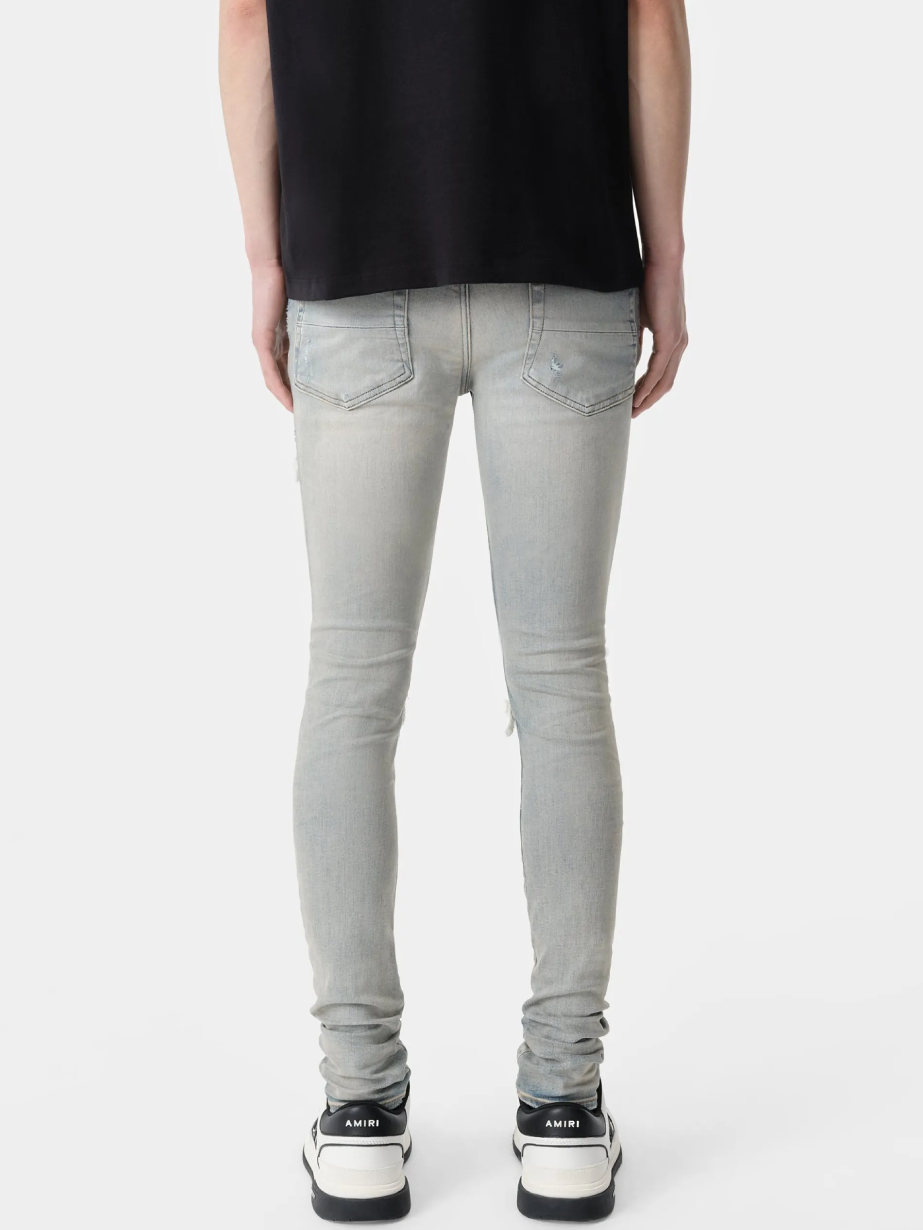 AMIRI Denim<MX1 ULTRASUEDE Antique Indigo