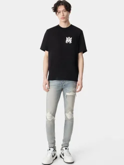 AMIRI Denim<MX1 ULTRASUEDE Antique Indigo