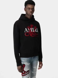 AMIRI Sweatshirts<POISON HOODIE Black Red