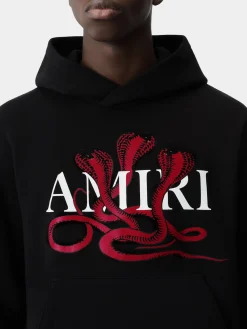 AMIRI Sweatshirts<POISON HOODIE Black Red