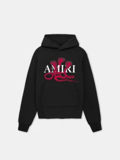 AMIRI Sweatshirts<POISON HOODIE Black Red