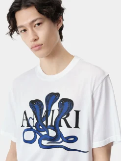 AMIRI Tees<POISON TEE White Blue