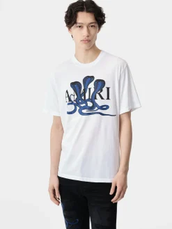 AMIRI Tees<POISON TEE White Blue