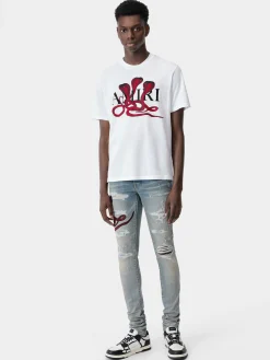 AMIRI Tees<POISON TEE White Red