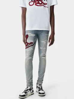 AMIRI Denim<RED POISON ARCHIVAL JEAN CLAY INDIGO